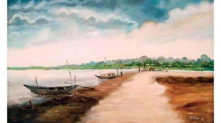 ছবি ১.  ১৯৯৪ সালে আঁকা শেখ হাসিনার চিত্রকর্ম